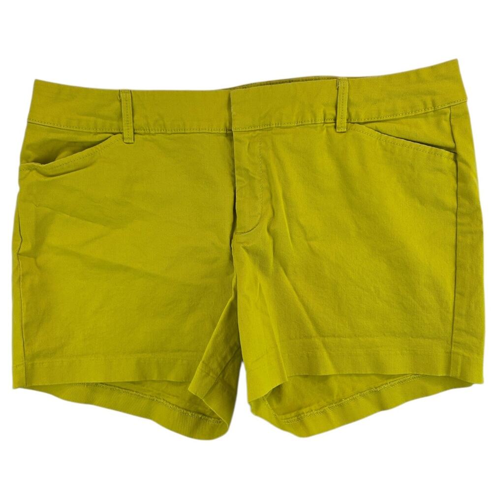 Old Navy | Chartreuse Pixie Chino 3.5" Shorts | Size 12